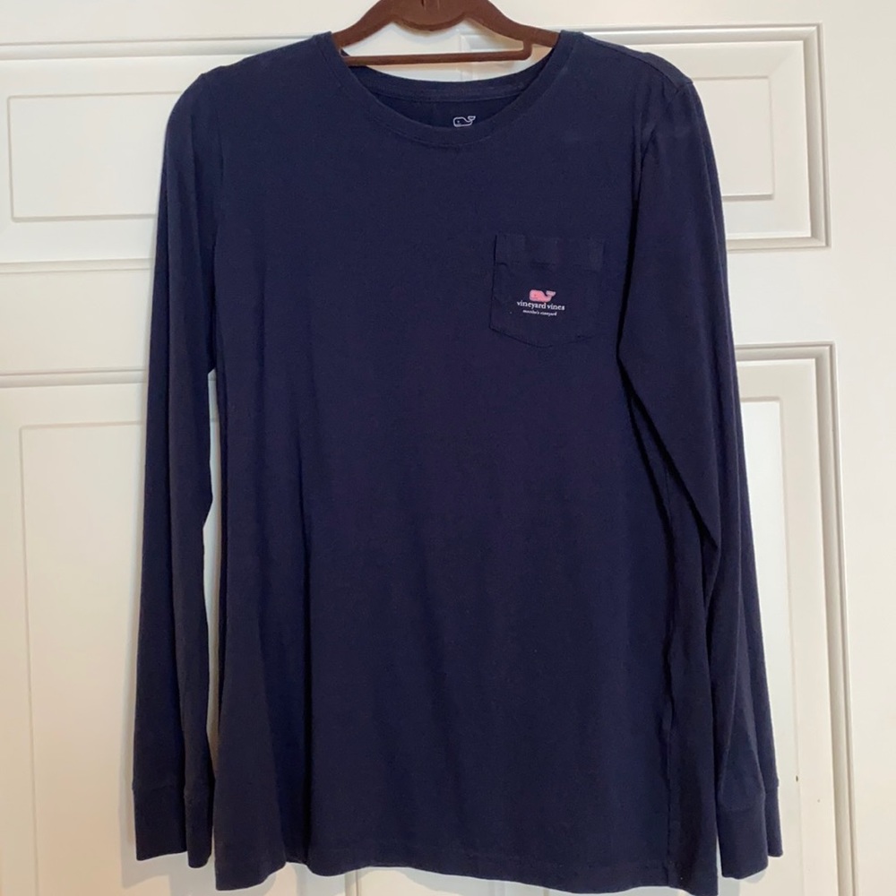 Vineyard Vines long sleeve navy blue shirt